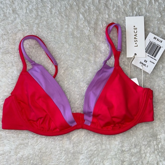 L*Space Fused Zendaya Bikini Top XS NWT - Picture 1 of 3